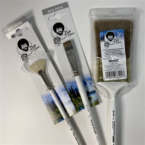 Bob Ross Brushes by Bob Ross - Raw Materials Art Supplies