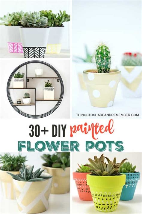 30 DIY Painted Flower Pots