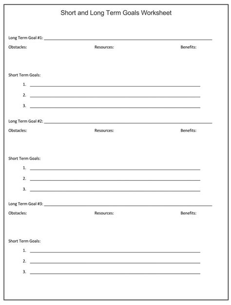 45+ Free SMART Goals Worksheets & Templates (Excel | Word)