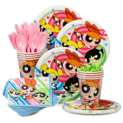 Powerpuff Girls Standard Tableware Kit (Serves 8) | Tableware and décor ...