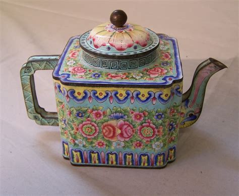 8266 A Chinese Peking enamel on copper teapot For Sale | Antiques.com ...