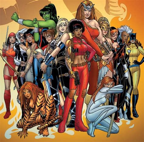 Women of Marvel by Amanda Conner * | Batman female characters, Female marvel superheroes, Superhero