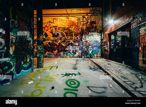 Graffiti Dark Alley High Resolution Stock Photography and Images - Alamy