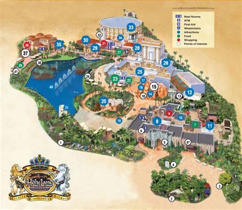 Map of Holy Land Experience Orlando Florida Resorts, Orlando Parks ...