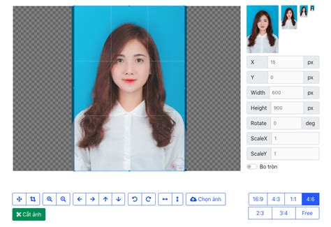 Cắt ảnh thẻ 4x6 và 3x4 online miễn phí 2024 ⋆ Ghép Ảnh Online