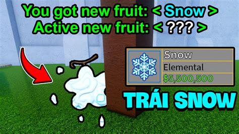 Roblox - Mình Đã SỞ HỮU TRÁI SNOW Trước UPDATE 18 Blox Fruit | Blox Fruits - YouTube