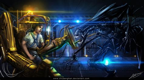 Ripley VS Queen by chuaenghan on DeviantArt