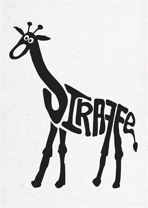 A series of animal typography. More to be added. | Woordbeelden ...