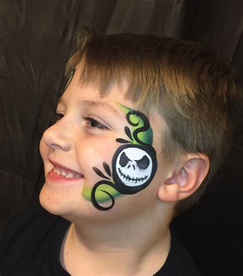 Jack Skellington facepaint #creepy #halloween #facepaint #nightmarebeforechristmas | Face paint ...