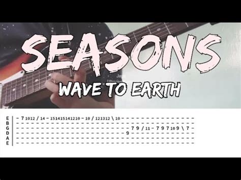 Seasons By Wave To Earth (Tabs)(Electric Guitar Cover) - YouTube