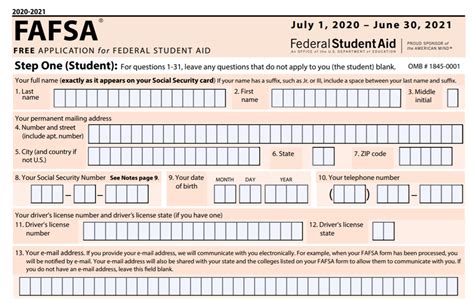 Printable Fafsa Forms