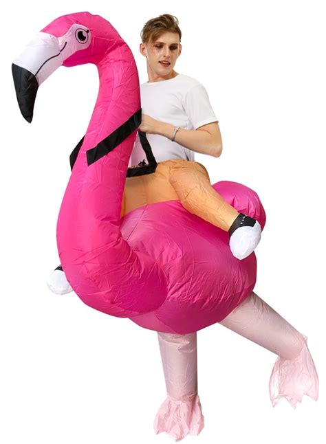 Adult Flamingo carry me inflatable costume - Animals Costume - Themes |Costumes-AU