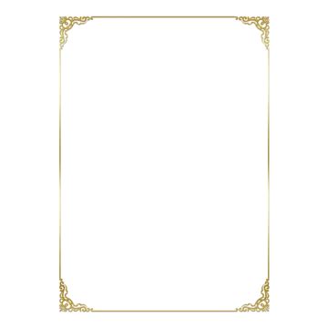 Golden Rectangle Border PNG Image, Border Golden Rectangle, Frame, Golden, Gorgeous PNG Image ...