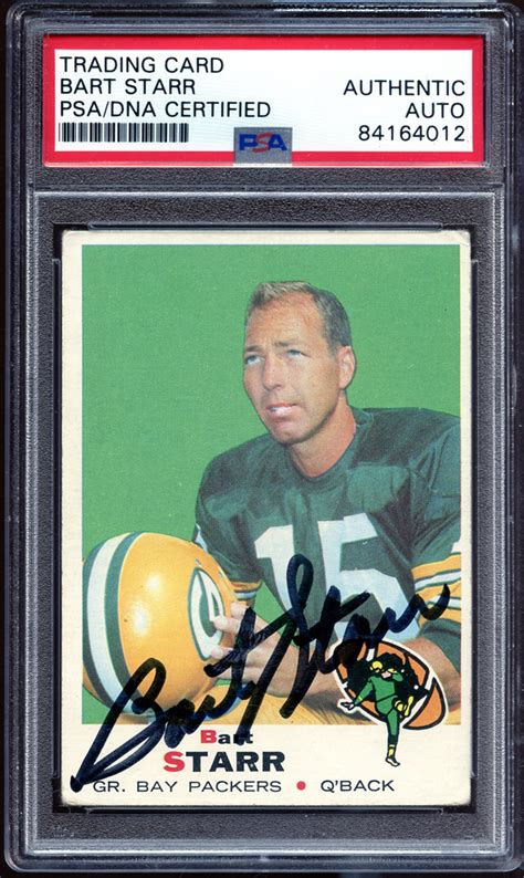 Lot Detail - 1969 Topps #215 Bart Starr Autographed PSA/DNA Authentic