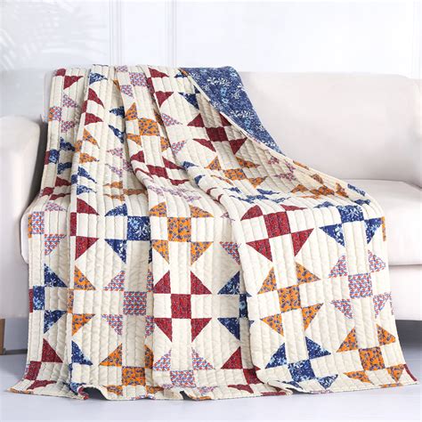 Barefoot Bungalow Savannah Quilted Throw Blanket - Walmart.com