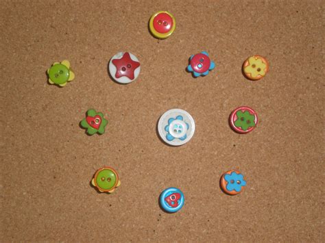 push pins decorated with buttons for my craft room | Crafts, Craft room, Sewing room