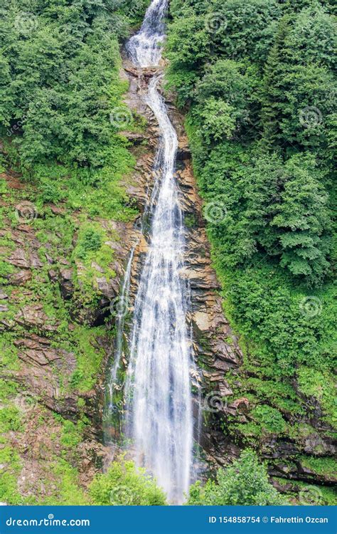 Ayder Plateau, Natural Waterfall Gelintulu Waterfall in Rize - Turkey ...