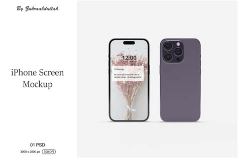 IPhone Screen Mockup Graphic by zuhraabdullah · Creative Fabrica