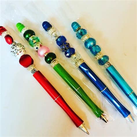 Designer Beaded and BLINGED Pens | Etsy UK | Pen, Metal pen, Beaded