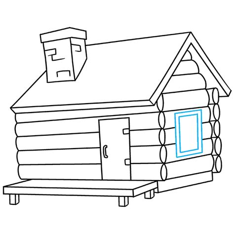 How to Draw a Log Cabin - Really Easy Drawing Tutorial