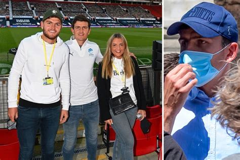 Man Utd captain Harry Maguire seen with sister Daisy and brother Laurence for first time ...