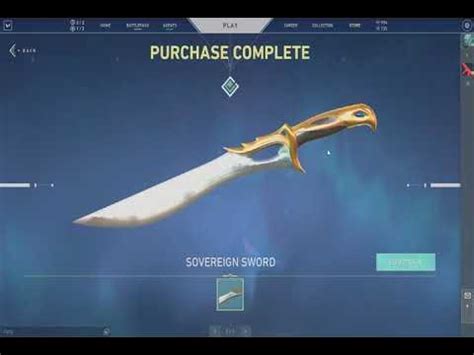 how to get sovereign sword in valorant - YouTube