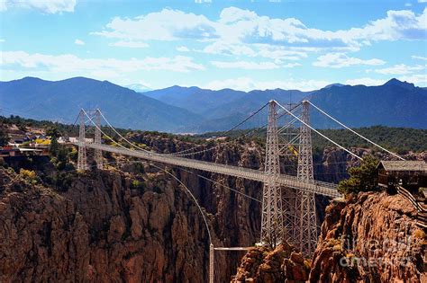 Royal Gorge Suspension Bridge - Canyon City Colorado by E S R Photography