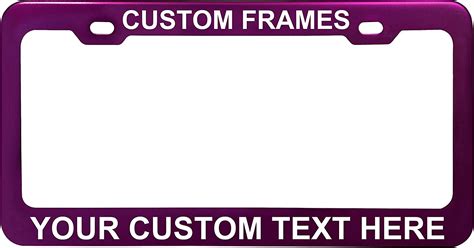 FunnyLpopoiamef Jumbo Purple Lightning License Plate Frame for Women,car Licenses Plate Covers ...