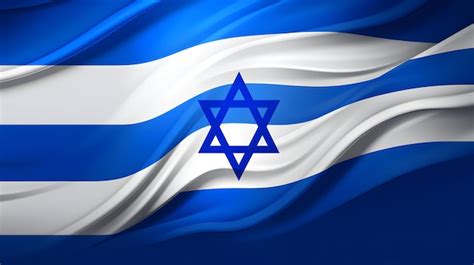 Premium AI Image | Israel flag davids star symbol peace generative AI war bombing israeli palestine