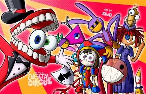 Solve The Amazing digital circus characters! jigsaw puzzle online with 35 pieces