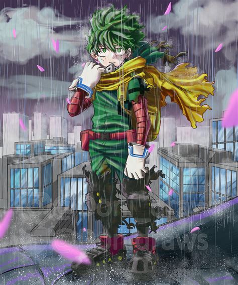 Vigilante Deku fan art by me. : r/BokuNoHeroAcademia