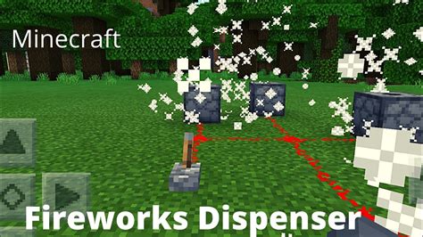 How to make a simple fireworks dispenser - Minecraft - YouTube