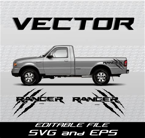 Ford Ranger Vector 3 Diseños SVG EPS - Etsy México