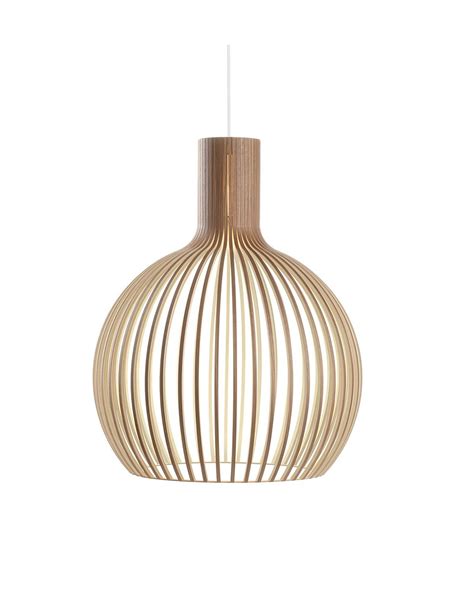 Suspension au design scandinave Octo 4240 en bois naturel