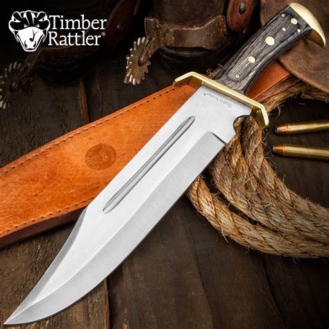 Timber Rattler Western Outlaw Bowie Knife- Buy Online in United Arab Emirates at Desertcart ...