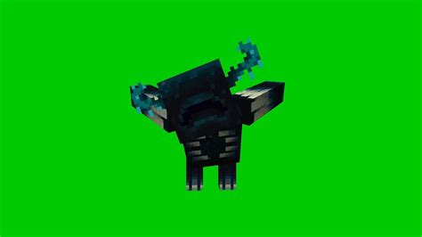 Minecraft warden animation greenscreen - YouTube