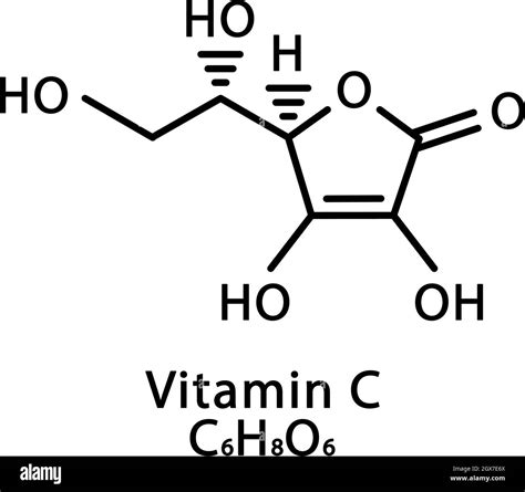 Vitamin C Ascorbic acid molecular structure. Vitamin C Ascorbic acid ...