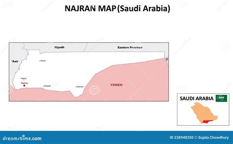 Najran Map. Political Map of Najran. Najran Map of Saudi Arabia with ...