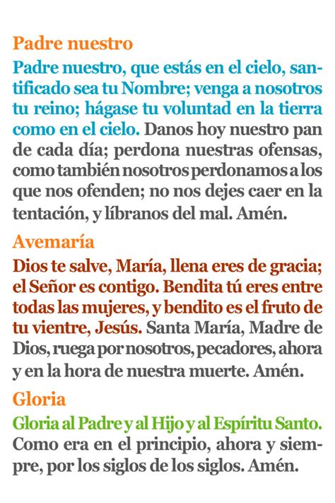 Arriba 80+ imagen padre nuestro un ave maría un gloria y un credo - Abzlocal.mx