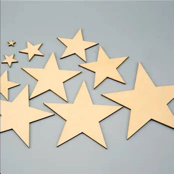 Wood Crafts Assorted Unfinished Wood Stars,Diy Wood Stars Ready To Be Painted Or Drawing - Buy ...