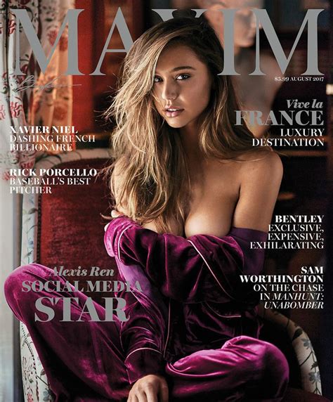 Maxim cover model Alexis Ren defends risqué bikini pics | Alexis ren, Alexis, Maxim magazine covers