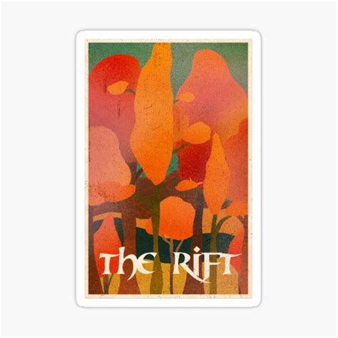 "The Rift Travel Poster" Sticker for Sale by kalihoff | Redbubble