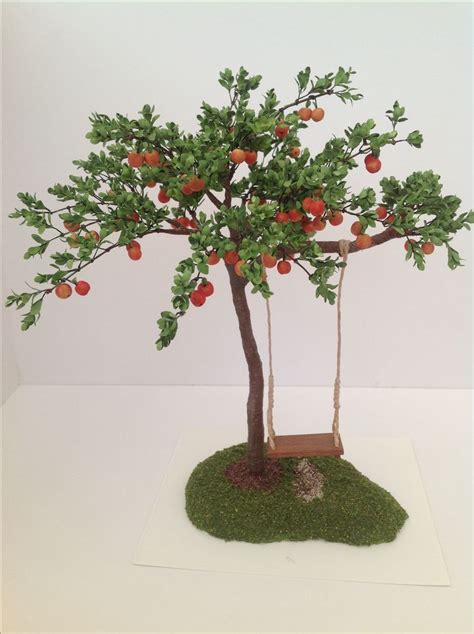 Miniature Apple Tree Crafts for Dollhouse Gardens