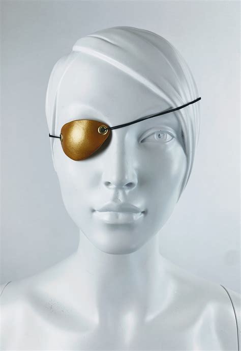 Gold Small Eyepatch Cosplay Slim Eye Patch for Men Left Eye - Etsy