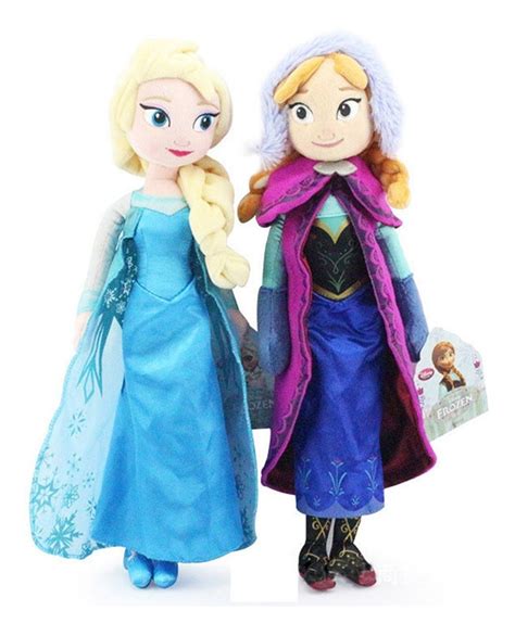 Set 2 Peluches Princesa Elsa Y Anna Frozen 40cm Original | Envío gratis