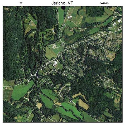 Aerial Photography Map of Jericho, VT Vermont