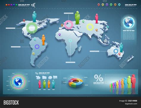 3d Vector World Map Vector & Photo (Free Trial) | Bigstock