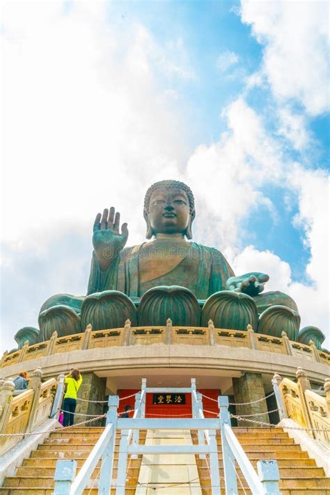 Giant Buddha Statue at Ngong Ping,Hong Kong Editorial Photo - Image of ...