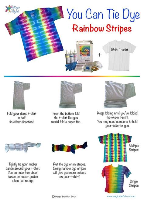 Rainbow Stripes | Tie Dye Technique | Tie dye folding techniques, Tie dye kit, Tie dye patterns diy