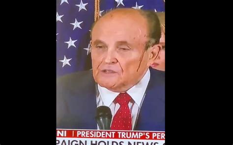 Video: Rudy Giuliani's hair dye started sweating off - Insider Paper